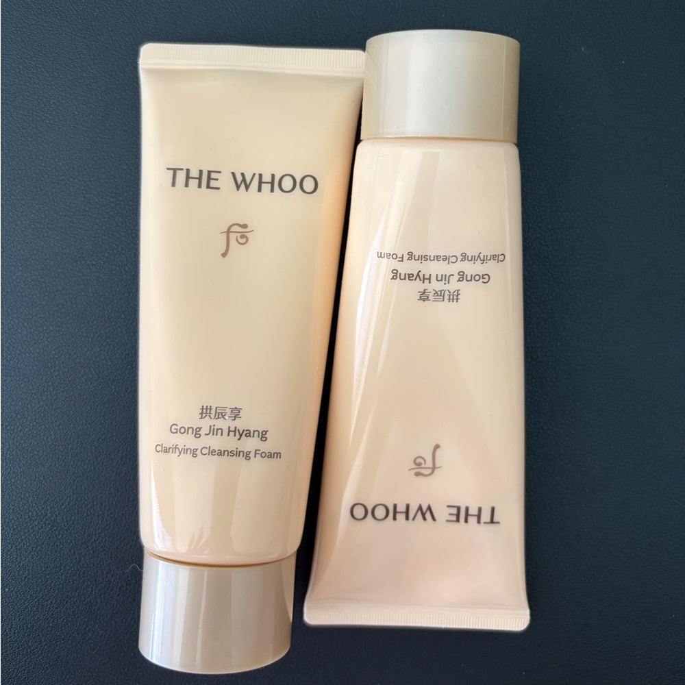 NWT - THE WHOO Gong Jin Hyang Clarifying Cleansing Foam - Set of 2 - 3.3oz/ each